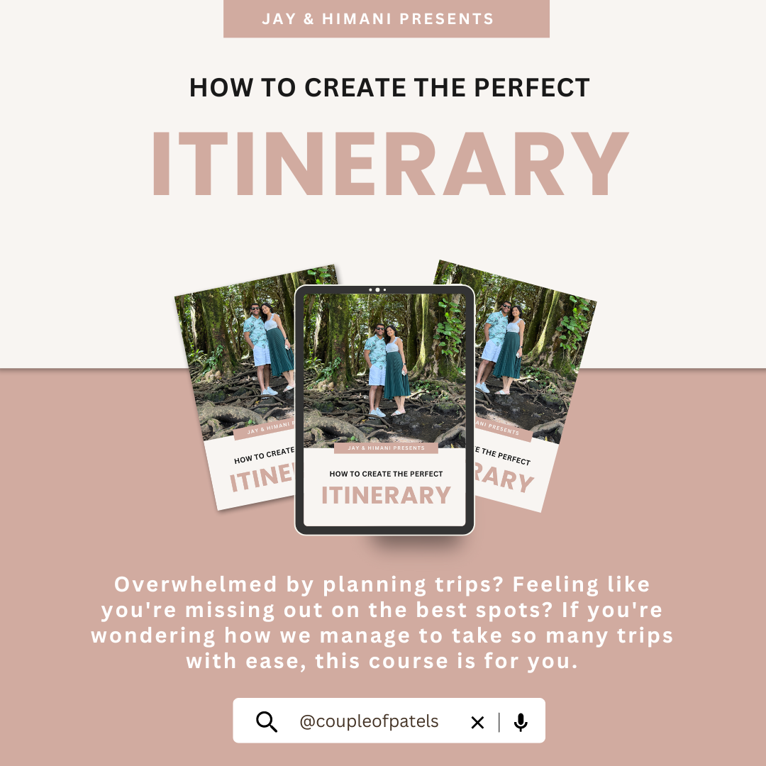 How to create the perfect Itinerary